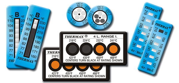 Nieodwracalne wskaźniki Paski Temperatury